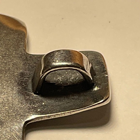 Silpada Hammered Sterling Silver Cross. 1.25 by 1 1/16 inch - Picture 6 of 6